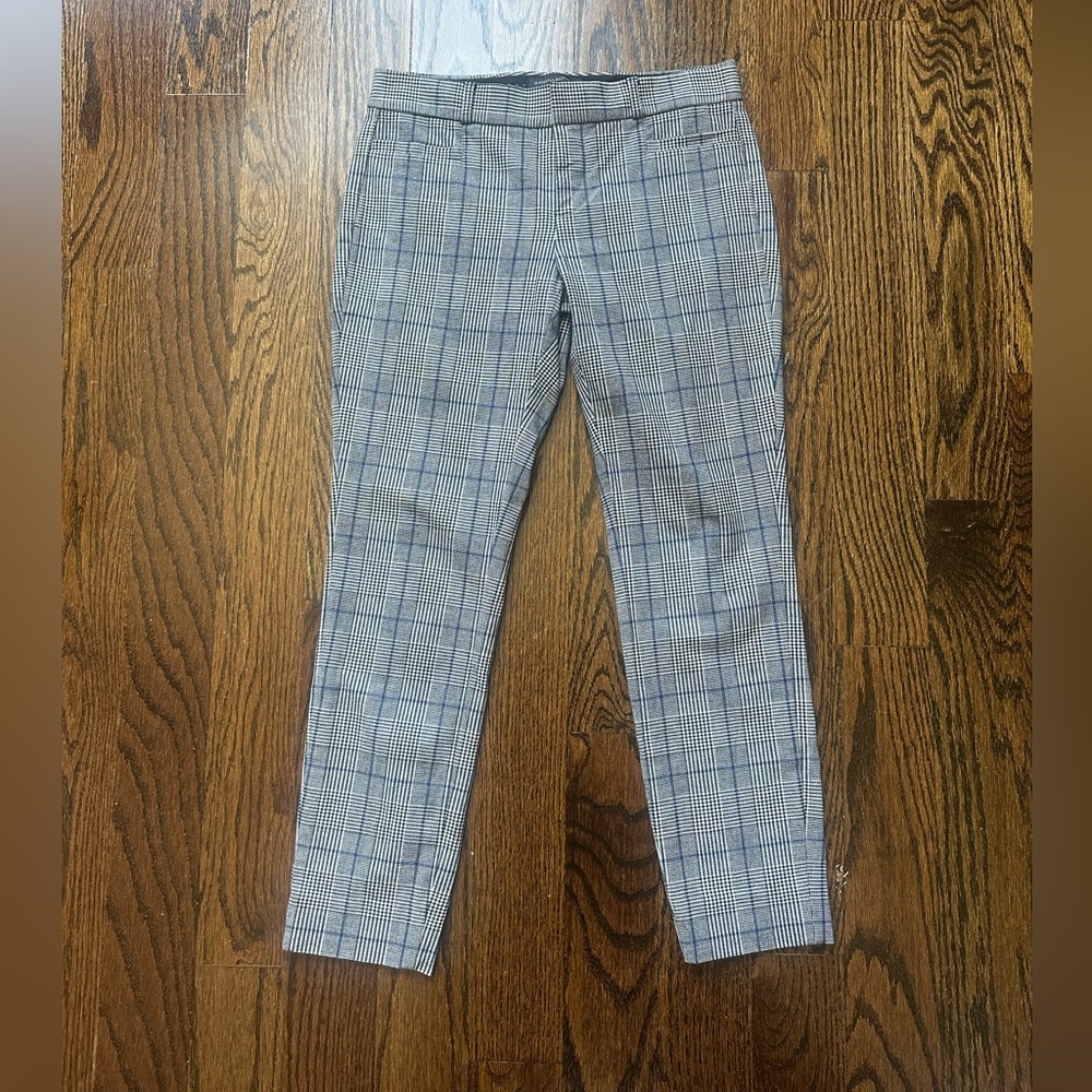 Banana Republic Sloan Navy Plaid Pants